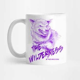 Wolf, The Wilderness- Purple Design Mug